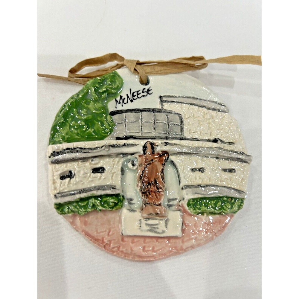 McNeese State University Christmas Ornament College Gifts Louisiana Handmade